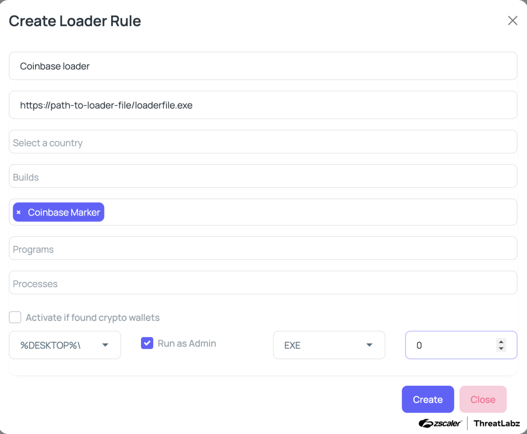 StealC V2 loader rule creation which will trigger when the coinbase marker matches.